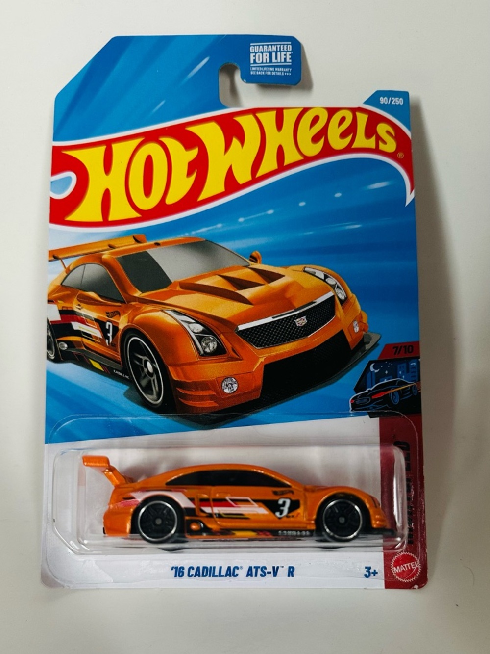 Hot Wheels '16 Cadillac ATS-V R Die-Cast Toy Car - Orange